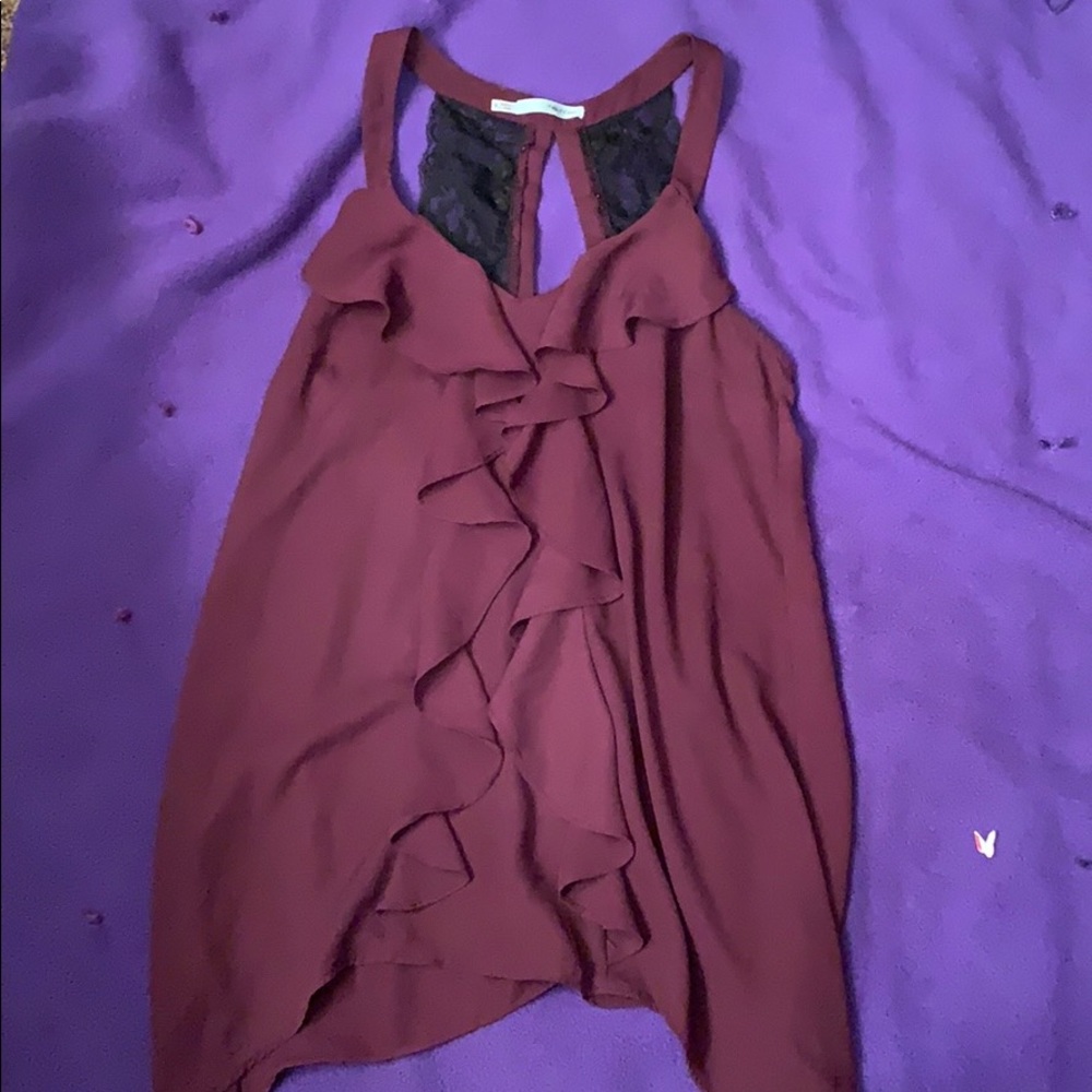 Flowy and laced top